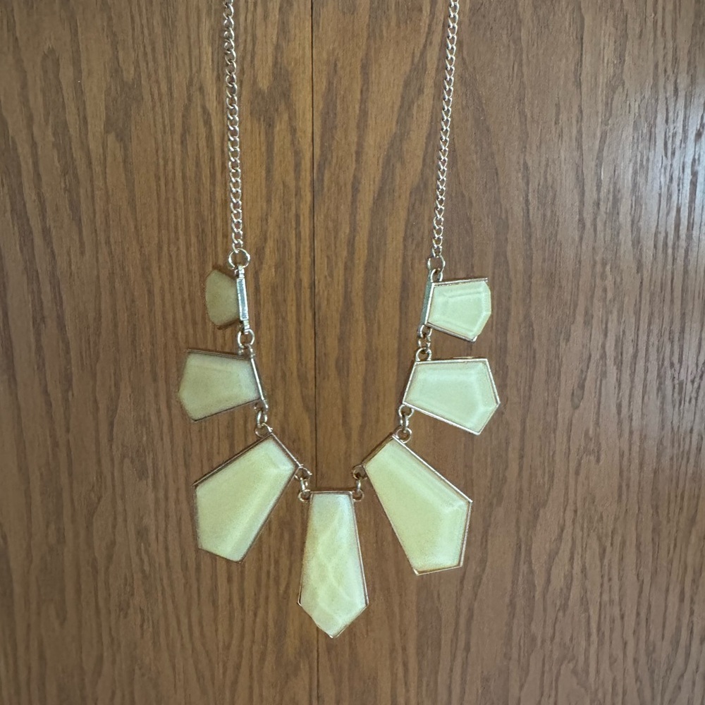 Target Gold and Cream Statement Necklace
